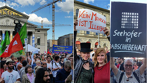 Tausende demonstrieren am Montag gegen die Asylpolitik der bayerischen Staatsregierung. Die Bilder!