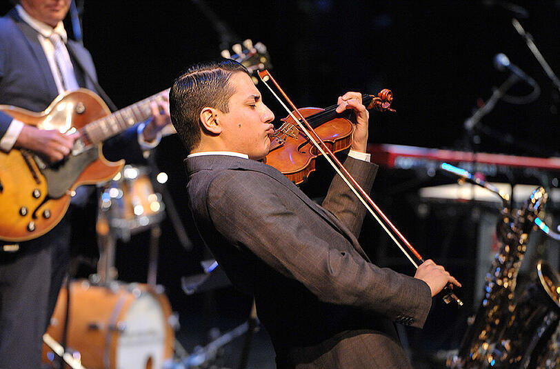 Jazzgeiger Sandro Roy.