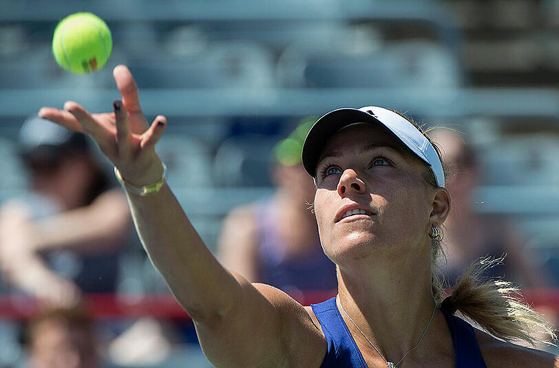 Fokussiert: Angelique Kerber hatte keine Mühe mit ihrer Gegnerin Caroline Garcia aus Frankreich.