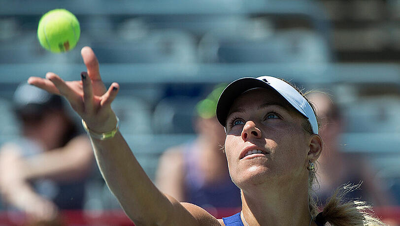 Fokussiert: Angelique Kerber hatte keine Mühe mit ihrer Gegnerin Caroline Garcia aus Frankreich. Fokussiert: Angelique Kerber hatte keine Mühe mit ihrer Gegnerin Caroline Garcia aus Frankreich.