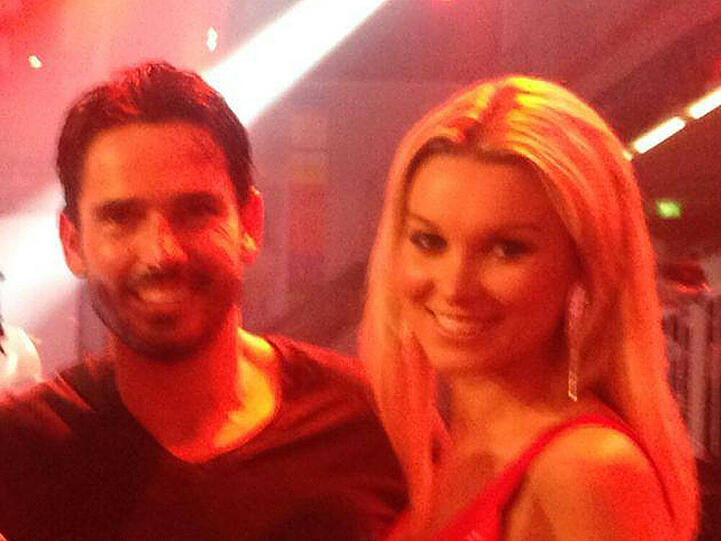 Katja Kühne und Jan Kralitschka beim "Promiboxen 2014"