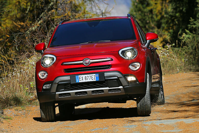 Der neue Fiat 500X schlägt sich wacker im soften Gelände.