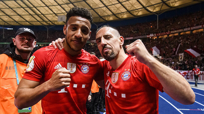 Frankreich-Connection beim FC Bayern: Corentin Tolisso (li.) und Franck Ribéry.