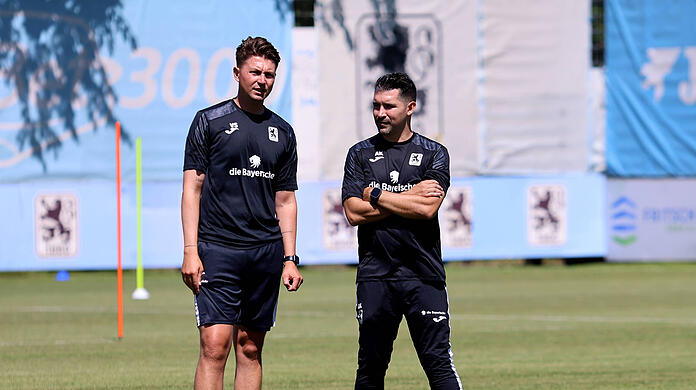 Alper Kayabunar leitete zusammen mit Vincent Saller das Training Alper Kayabunar leitete zusammen mit Vincent Saller das Training