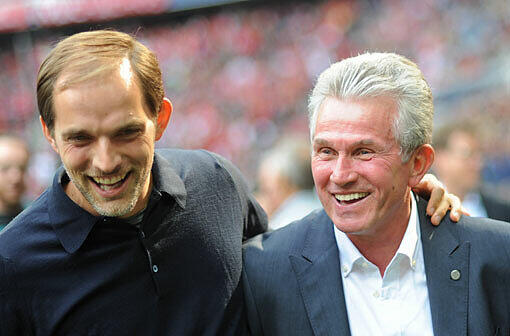 Thomas Tuchel und Jupp Heynckes: die beiden Trainer vor dem Spiel ziwschen dem FC Bayern und Mainz.