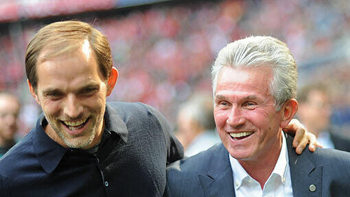 Thomas Tuchel und Jupp Heynckes: die beiden Trainer vor dem Spiel ziwschen dem FC Bayern und Mainz. Thomas Tuchel und Jupp Heynckes: die beiden Trainer vor dem Spiel ziwschen dem FC Bayern und Mainz.