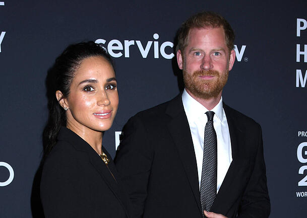Herzogin Meghan und Prinz Harry auf der "Project Healthy Minds"-Gala. Herzogin Meghan und Prinz Harry auf der "Project Healthy Minds"-Gala.