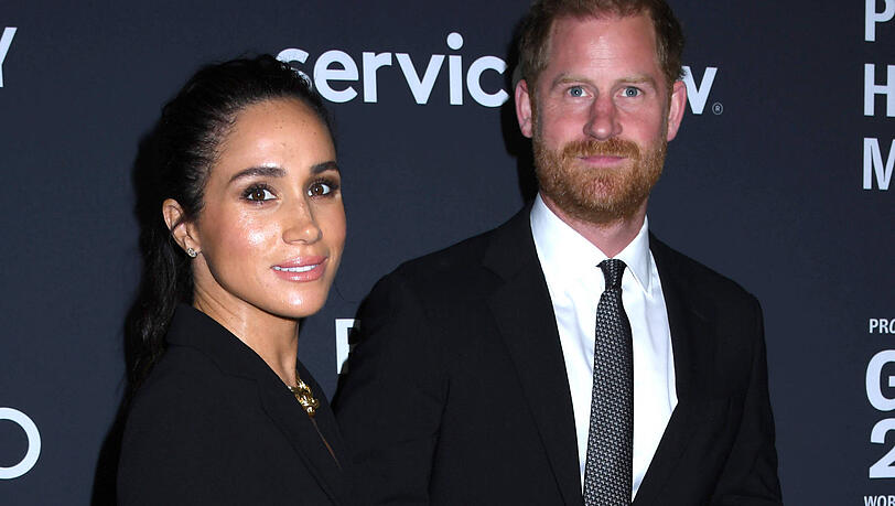 Herzogin Meghan und Prinz Harry auf der "Project Healthy Minds"-Gala. Herzogin Meghan und Prinz Harry auf der "Project Healthy Minds"-Gala.