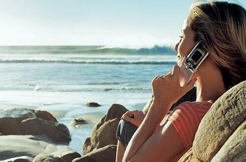 Teure Urlaubsgrüße per Handy, Foto: Vodafone