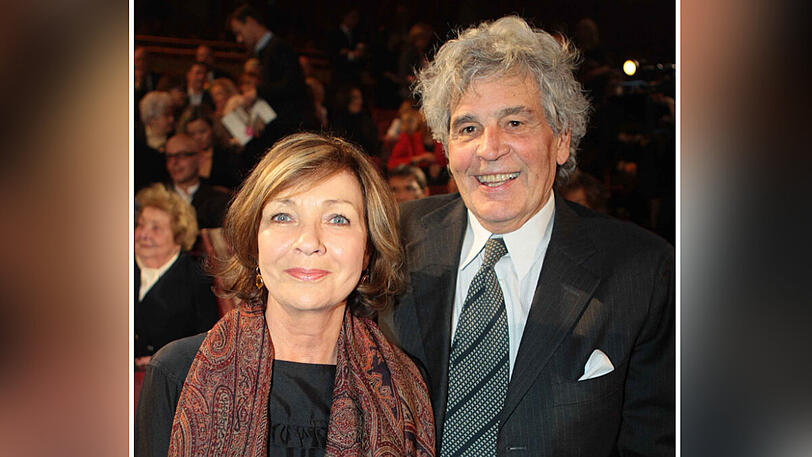 Gila von Weitershausen mit Ehemann Hartmut Wahle 2008.