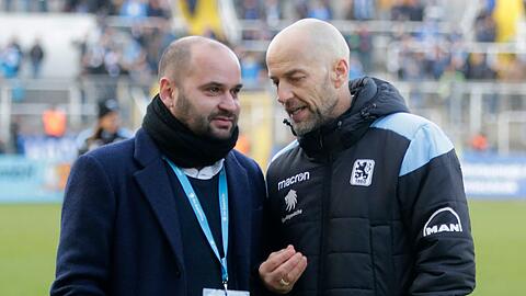 Löwen-Bosse: Die Geschäftsführer Finanzen und Sport, Michael Scharold (l.) und Günther Gorenzel.