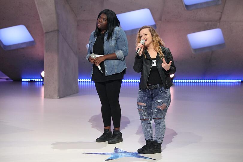 Die DSDS-Kandidaten: Jasmine Gremaud (l.) und Elvedina Pepic.