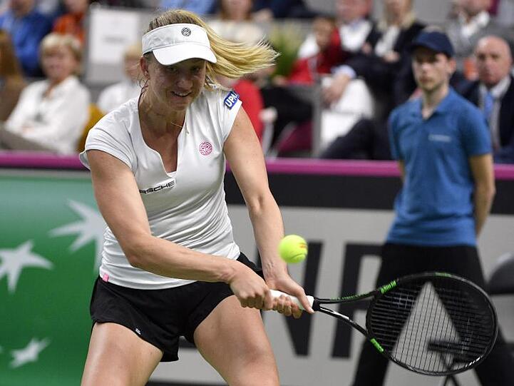 Mona Barthel im Spiel gegen Jelena Ostapenko.