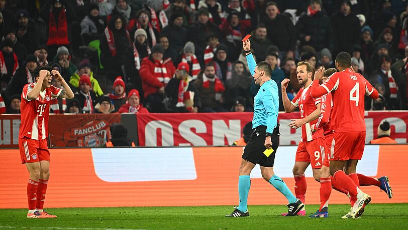 Sah Mitte der zweiten H&auml;lfte gegen Union Saint-Gilloise die Ampelkarte: Min-jae Kim.