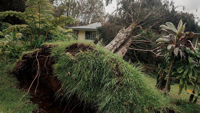Hurrikan "Lala" hat auf Hawaiis größter Insel Big Island schwere Schäden hinterlassen. Hurrikan "Lala" hat auf Hawaiis größter Insel Big Island schwere Schäden hinterlassen.