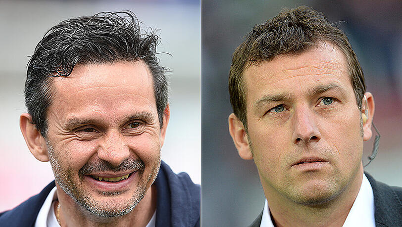 Der eine soll gehen, der andere kommen: Dirk Schuster (links) soll Markus Weinzierl ablösen. Der eine soll gehen, der andere kommen: Dirk Schuster (links) soll Markus Weinzierl ablösen.