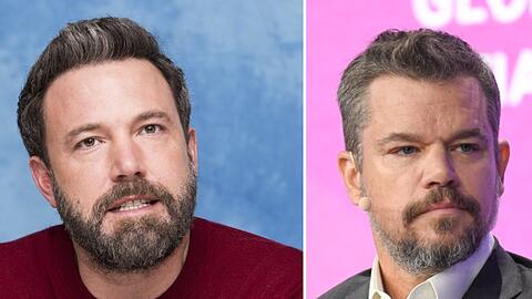 Ben Affleck und Matt Damon zeigen sich für ihren neuen Film "RIP" mit Bart.