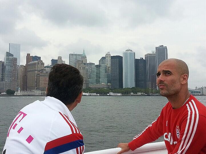 Weitere Bilder der Sightseeing-Tour des FC Bayern München.