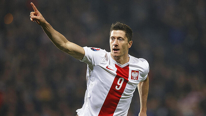 Auf seine Tore setzen die Polen bei der EM in Frankreich: Robert Lewandowski. Auf seine Tore setzen die Polen bei der EM in Frankreich: Robert Lewandowski.