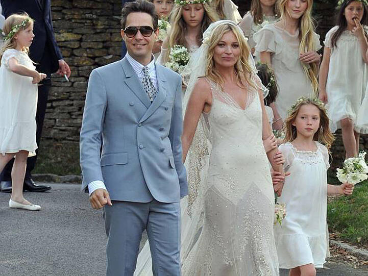So schön strahlte Kate Moss an ihrer Hochzeit mit Gitarrist Jamie Hince