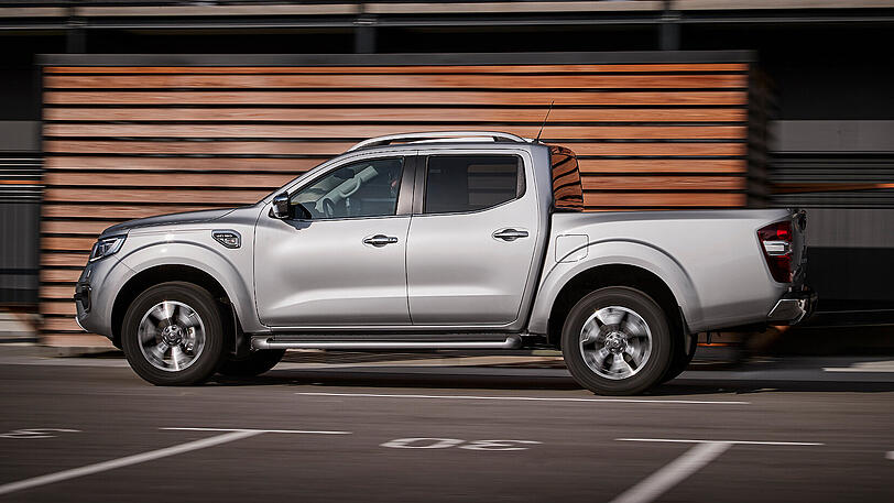 Der neue Renault-Pick-up mit Doppelkabine ist 5,40 Meter lang.