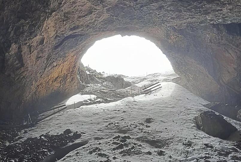 Ist ab diesem Freitag wieder eröffnet: die Eishöhle in Marktschellenberg. Der nach einer Gerölllawine teilweise verschüttete Weg dorthin wurde vom gröbsten Fels befreit und kann wieder genutzt werden.