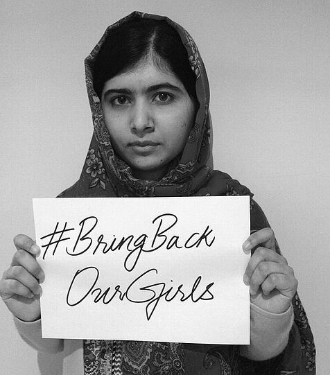 Die junge Menschenrechtsaktivistin Malala.