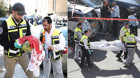 Schrecklicher Anschlag auf eine Synagoge in Jerusalem: Vier Betende sind mit Äxten und Messern getötet worden. Die Bilder...