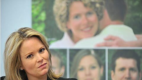Stephanie zu Guttenberg bei der Pressekonferenz der Deutschen Multiple Sklerose Gesellschaft in München