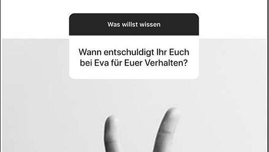 Der Post aus Jennys Instagram-Story. Der Post aus Jennys Instagram-Story.