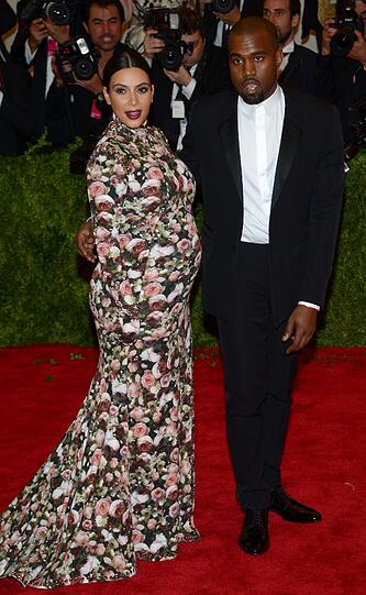 Die hochschwangere Kim Kardashian und Kanye West