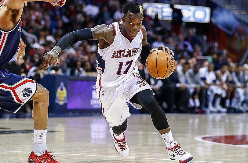 Siegte mit seinem Team bei der Rising-Stars-Challenge der NBA: Dennis Schröder von den Atlanta Hawks.