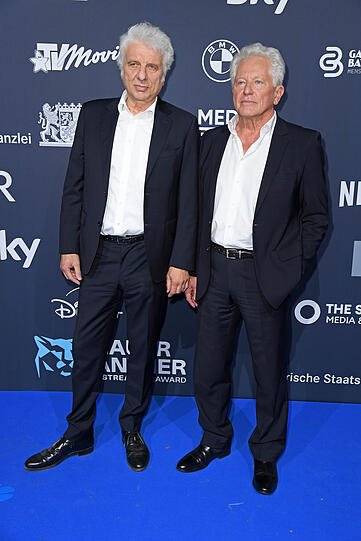 Die "Tatort"-Größen Udo Wachtveitl und Miroslav Nemec schauten zwar etwas mürrisch, durften sich jedoch über eine Ehrenauszeichnung freuen.