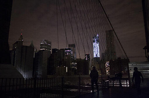 Ungewöhnlicher Anblick: Weltstadt New York ist ohne Strom.