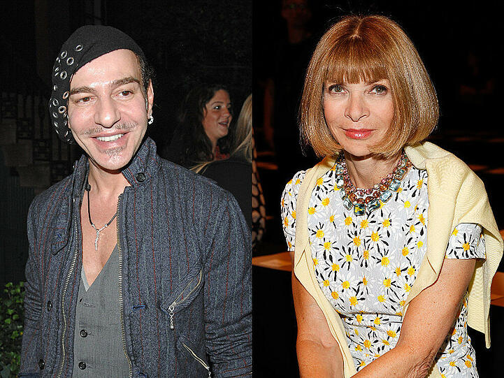 Mode-Experten unter sich: John Galliano und Anna Wintour