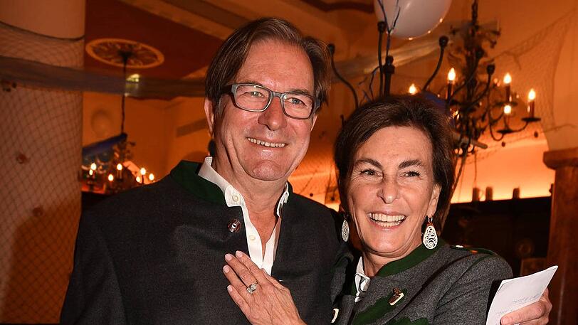 Thomas Haffa mit Ehefrau Gabi beim diesjährigen Fischessen im Franziskaner.
