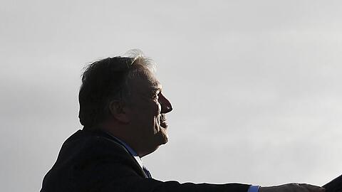 US-Außenminister Mike Pompeo in London. Im Konflikt mit dem Iran hat der amerikanische Chefdiplomat die iranische Regierung vor einem Angriff gewarnt.