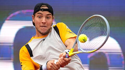 Jan-Lennard Struff in Aktion.