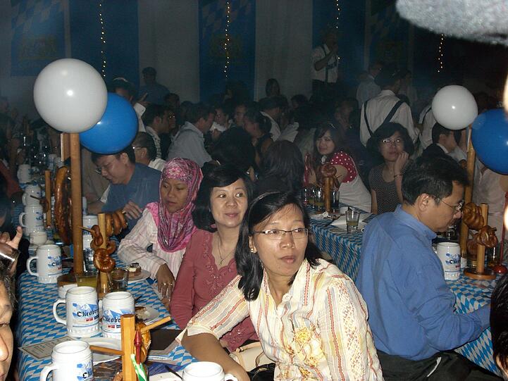 Oktoberfest in Jakarta, Indonesien.