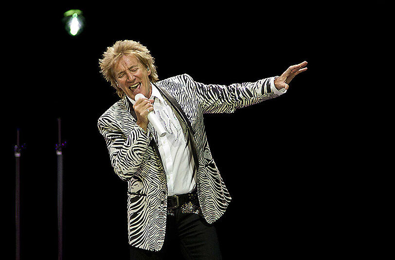 Rod Stewart am 14. Mai bei einem Konzert in Amsterdam.