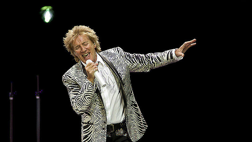 Rod Stewart am 14. Mai bei einem Konzert in Amsterdam. Rod Stewart am 14. Mai bei einem Konzert in Amsterdam.