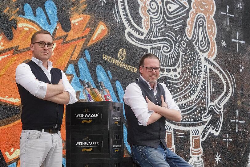 Christian Georg Schumm und Mathias Heinzler von der Weihwasser GmbH.