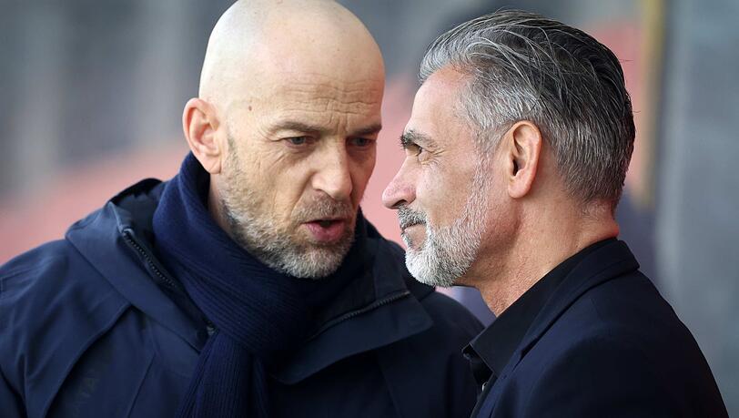 Sportchef Günther Gorenzel (l.) könnte dem Willen Maurizio Jacobaccis (r.) sofort entsprechen und dessen Vertrag verlängern.