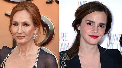 J.K. Rowling (li.) teilt gegen Emma Watson aus.