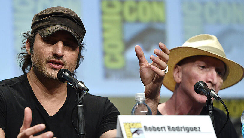 Auf der Comic-Con sprechen Robert Rodriguez (li.) und Frank Miller über "Sin City 2" Auf der Comic-Con sprechen Robert Rodriguez (li.) und Frank Miller über "Sin City 2"
