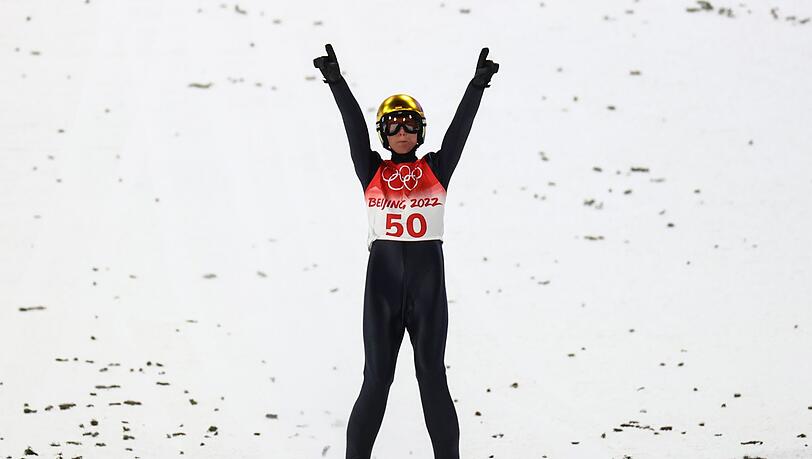 Skispringer Karl Geiger gewann die Bronzemedaille.
