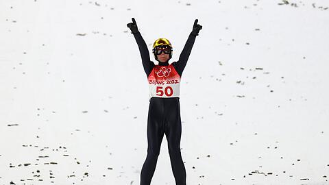 Skispringer Karl Geiger gewann die Bronzemedaille.