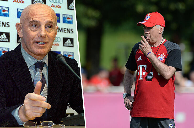 Er gilt als Lehrmeister des neuen Bayern-Trainers Carlo Ancelotti: Arrigo Sacchi (l)