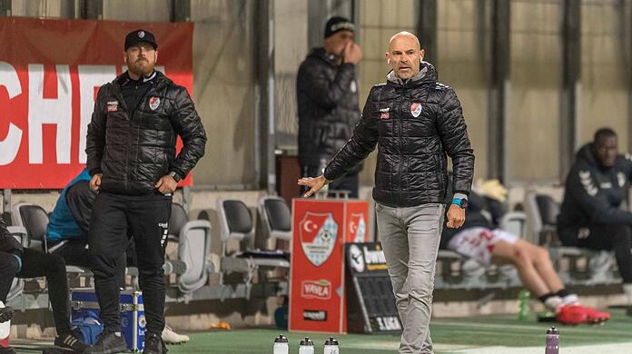 Trotz Dreier nicht glücklich: Türkgücü-Trainer Schmidt.