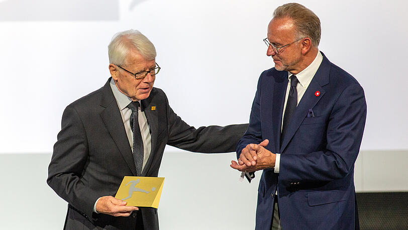 Reinhard Rauball (l) und Karl-Heinz Rummenigge.